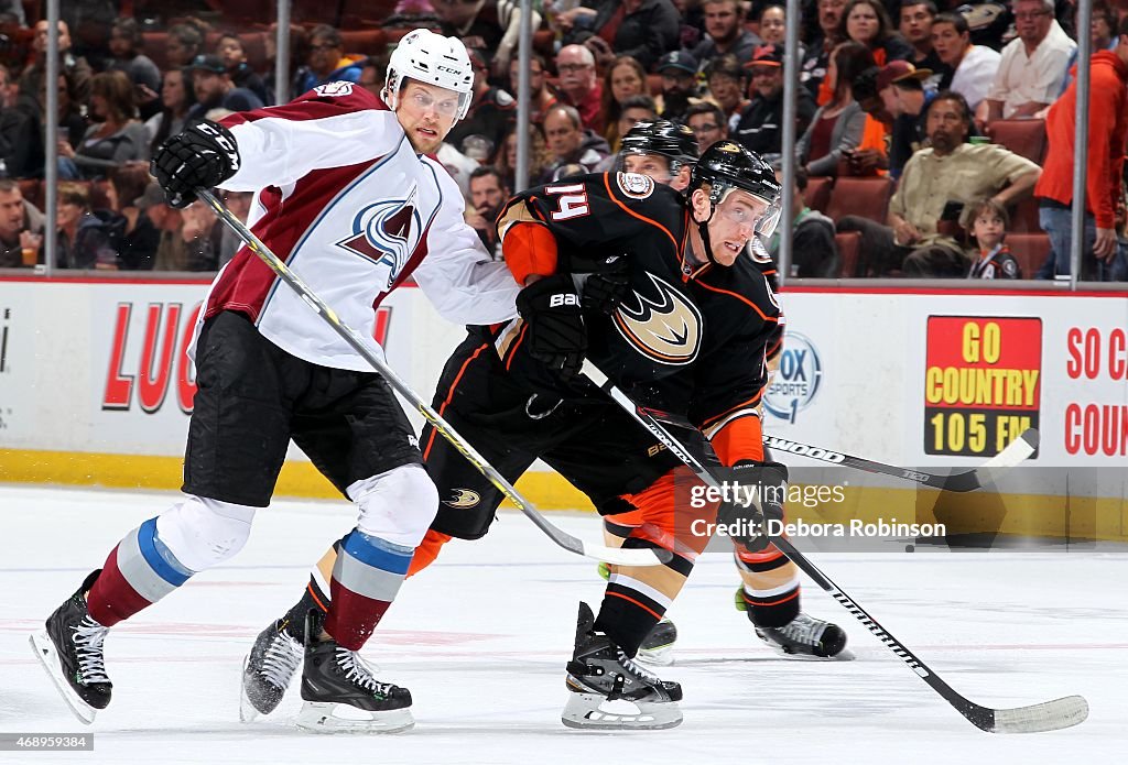 Colorado Avalanche v Anaheim Ducks