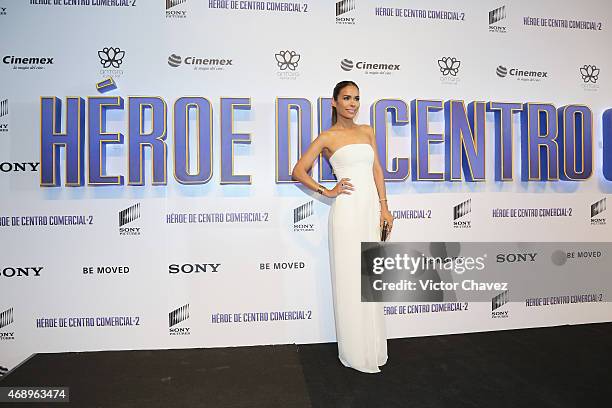 Actress Daniella Alonso attends the "Paul Blart: Mall Cop 2" Mexico City advance screening at Cinemex Antara Polanco on April 8, 2015 in Mexico City,...