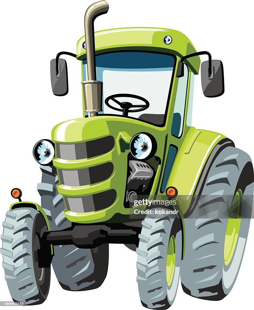 Green Cartoon Tractor High-Res Vector Graphic - Getty Images Green Cartoon Tractor High-Res Vector Graphic - Getty Images