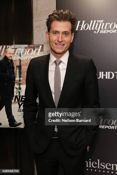 Peter Cincotti attends 'The 35 Most Powerful People In Media' celebrated by The Hollywoood Reporter at Four Seasons Restaurant on April 8, 2015 in...