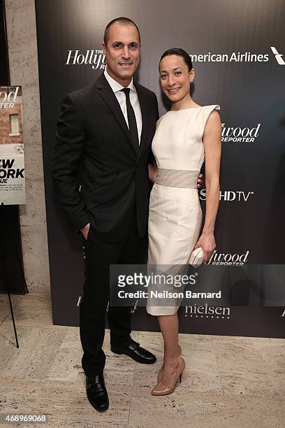 Nigel Barker and Chrissie Barker attend 'The 35 Most Powerful People In Media' celebrated by The Hollywoood Reporter at Four Seasons Restaurant on...