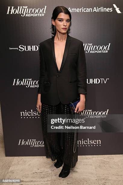 Crystal Renn attends 'The 35 Most Powerful People In Media' celebrated by The Hollywoood Reporter at Four Seasons Restaurant on April 8, 2015 in New...