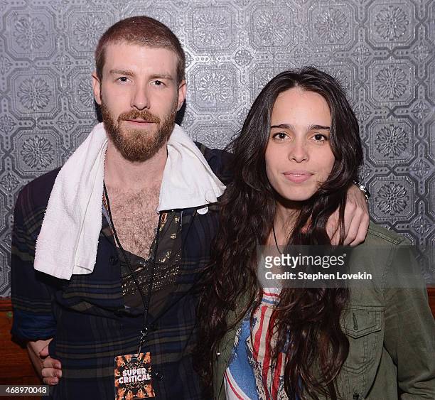 Jon Foster and Chelsea Tyler of Kaneholler attend The Ting Tings in concert at Webster Hall on April 8, 2015 in New York City.