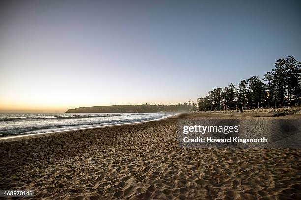 manly beach at sunrise - manly beach stock pictures, royalty-free photos & images