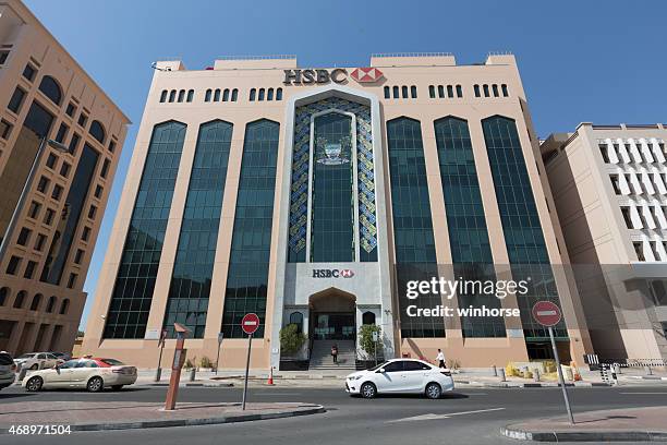hsbc in dubai - hsbc stock pictures, royalty-free photos & images
