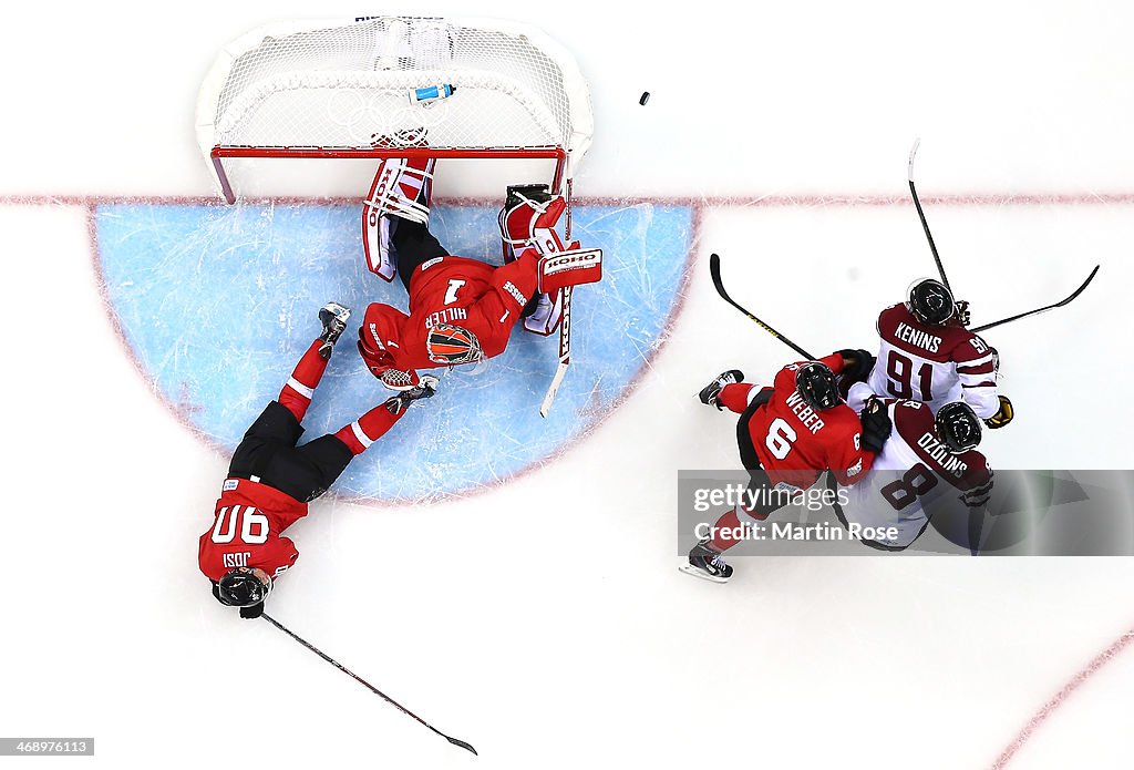 Ice Hockey - Winter Olympics Day 5 - Latvia v Switzerland