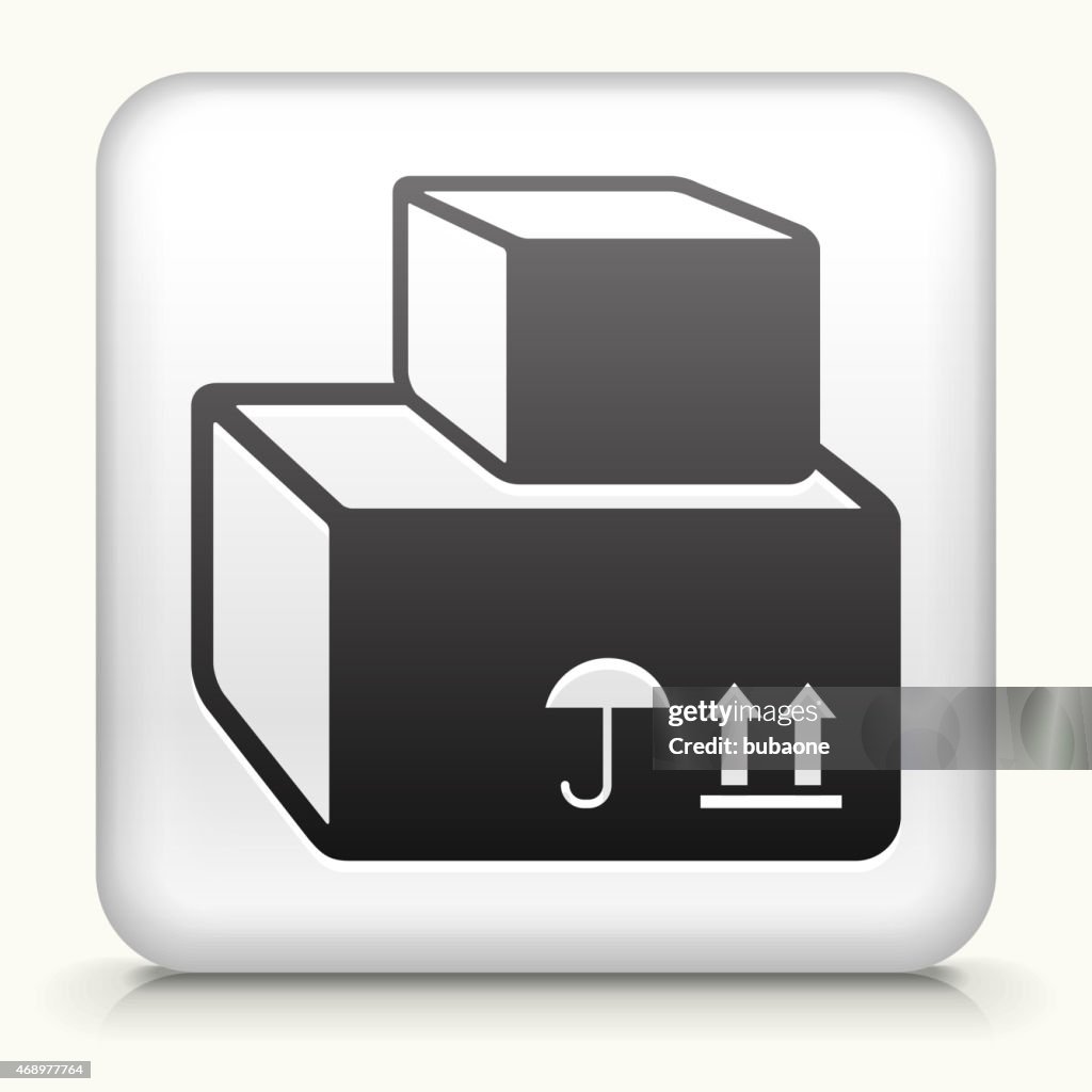 Royalty free vector icon button with Delivery Boxes Icon