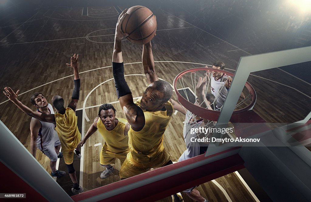 Basketball game moments