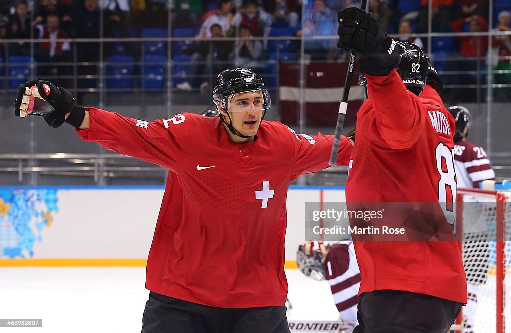Ice Hockey - Winter Olympics Day 5 - Latvia v Switzerland