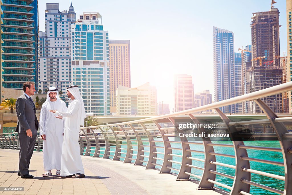 Businessmen struck a deal in Dubai