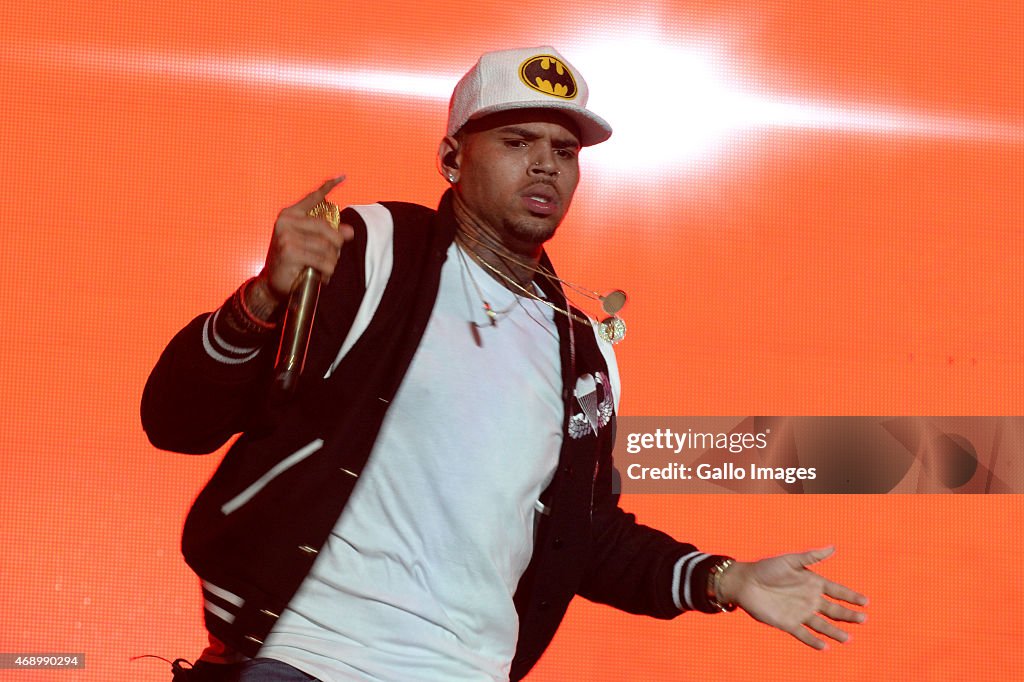 Chris Brown Performs in Joburg