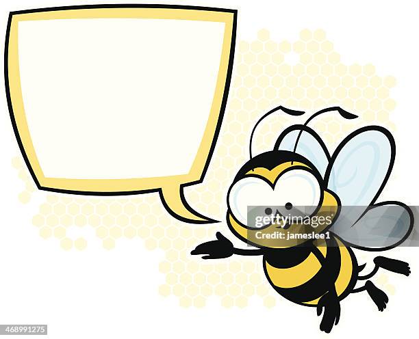 illustrazioni stock, clip art, cartoni animati e icone di tendenza di ape di pensiero - api