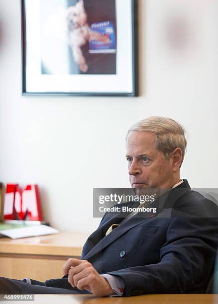 Vernon Hill, chairman of Metro Bank Plc, pauses during an interview at the bank's Southampton Row branch, in London, U.K., on March 23, 2015. Hill is...