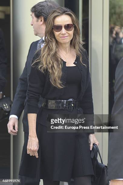 Miriam de Ungria attends the funeral chapel for Prince Kardam of Bulgaria on April 8, 2015 in Madrid, Spain.
