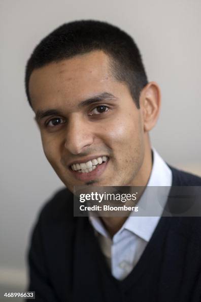 Mandav Rishi Rishi Mandal, co-founder and chief executive officer of Sosh, sits ...
