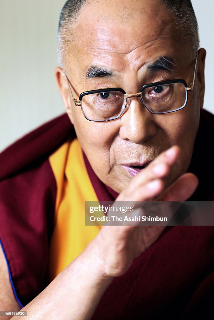 Tibetan Spiritual Leader Dalai Lama In Gifu