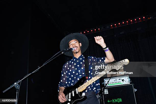 Mikaiah Lei of The Bots performs at Club Bahia on April 8, 2015 in Los Angeles, California.