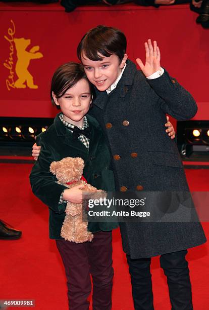 Winta McGrath and Zen McGrath attend the 'Aloft' premiere during 64th Berlinale International Film Festival at Berlinale Palast on February 12, 2014...