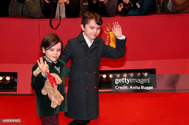 Winta McGrath and Zen McGrath attend the 'Aloft' premiere during 64th Berlinale International Film Festival at Berlinale Palast on February 12, 2014...