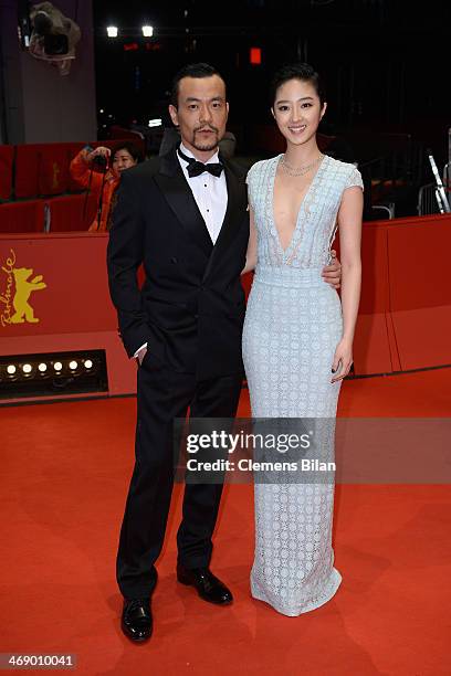 Actor Liao Fan and actress Gwei Lun Mei attend the 'Black Coal, Thin Ice' premiere during 64th Berlinale International Film Festival at Berlinale...