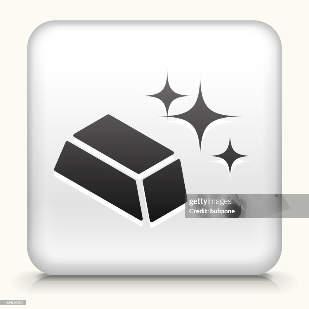 Royalty free vector icon button with Sparkeling Gold Plate