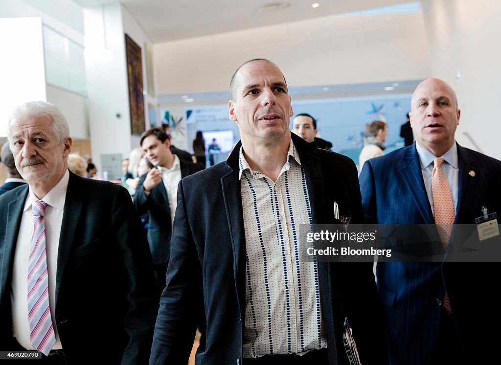 Greece's Finance Minister Yanis Varoufakis Speaks At Institute For New Economic Thinking As Greece Makes International Monetary Fund Payment