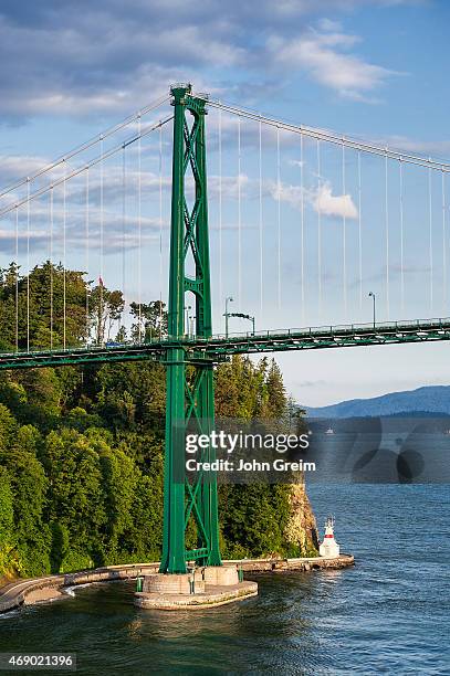 Lions Gate suspension Bridge and Stanley Park.