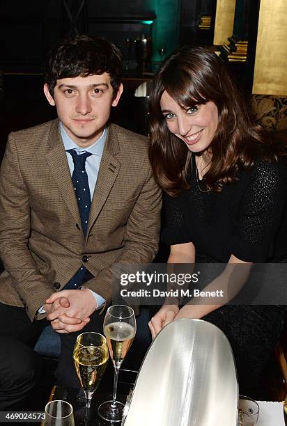 Craig Roberts and Laura Jackson attend a party hosted by EE and Esquire at The Savoy Hotel ahead of the 2014 EE British Academy Film Awards on...