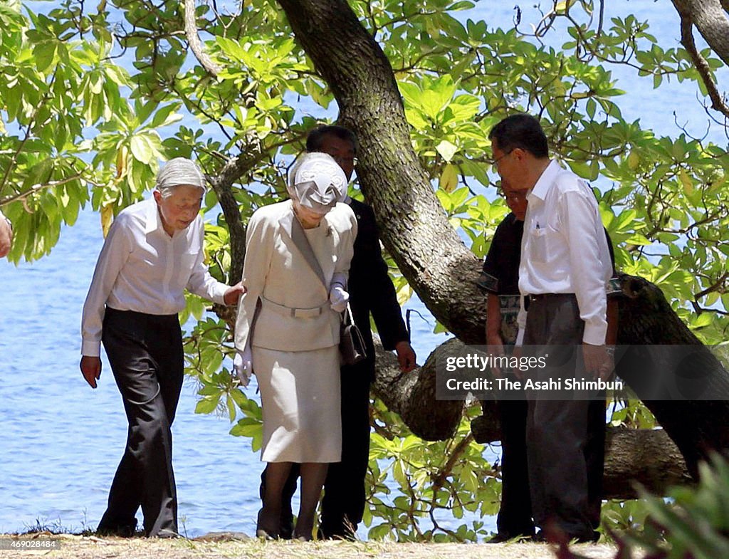 Emperor Akihito an Empress Michiko Visit Palau