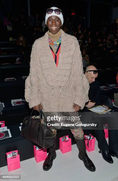 Jay Alexander attends the Betsey Johnson Show during Mercedes-Benz Fashion Week Fall 2014 at The Salon at Lincoln Center on February 12, 2014 in New...