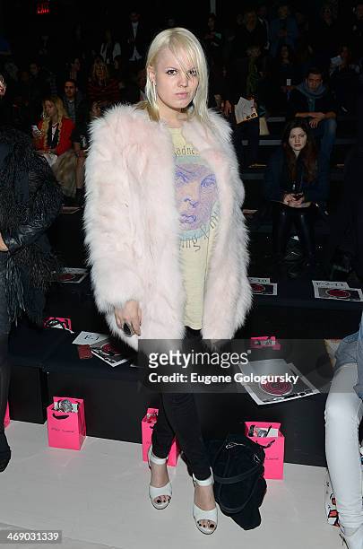 Becka Diamond attends the Betsey Johnson Show during Mercedes-Benz Fashion Week Fall 2014 at The Salon at Lincoln Center on February 12, 2014 in New...