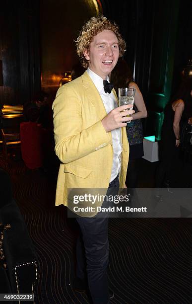 Hugh Harris of The Kooks attends a party hosted by EE and Esquire at The Savoy Hotel ahead of the 2014 EE British Academy Film Awards on February 12,...