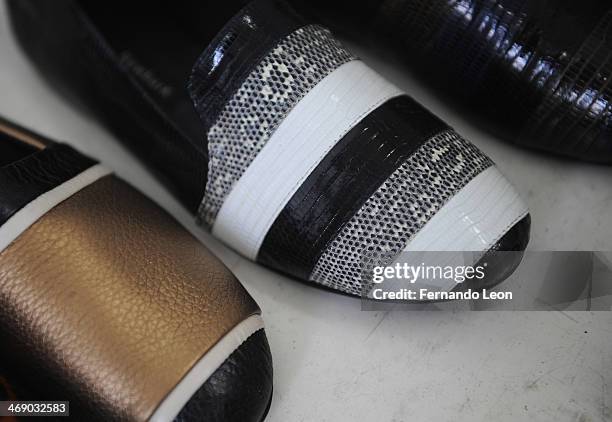 Shoes pictured during the Newbark presentation during Mercedes-Benz Fashion Week Fall 2014 on February 12, 2014 in New York City.