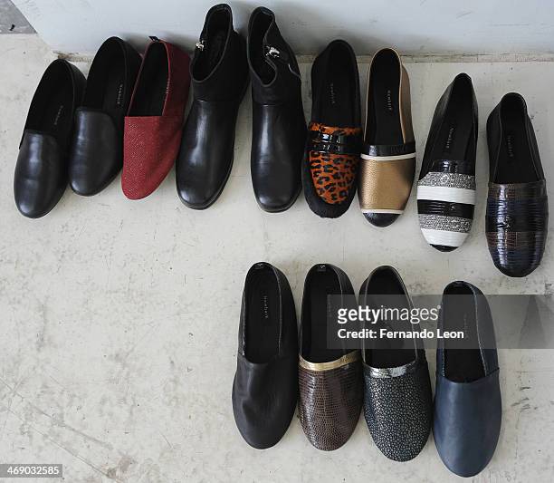 Shoes pictured during the Newbark presentation during Mercedes-Benz Fashion Week Fall 2014 on February 12, 2014 in New York City.