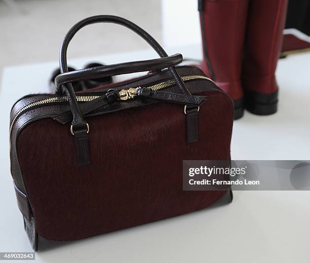 Shoes and purses pictured during the Newbark presentation during Mercedes-Benz Fashion Week Fall 2014 on February 12, 2014 in New York City.