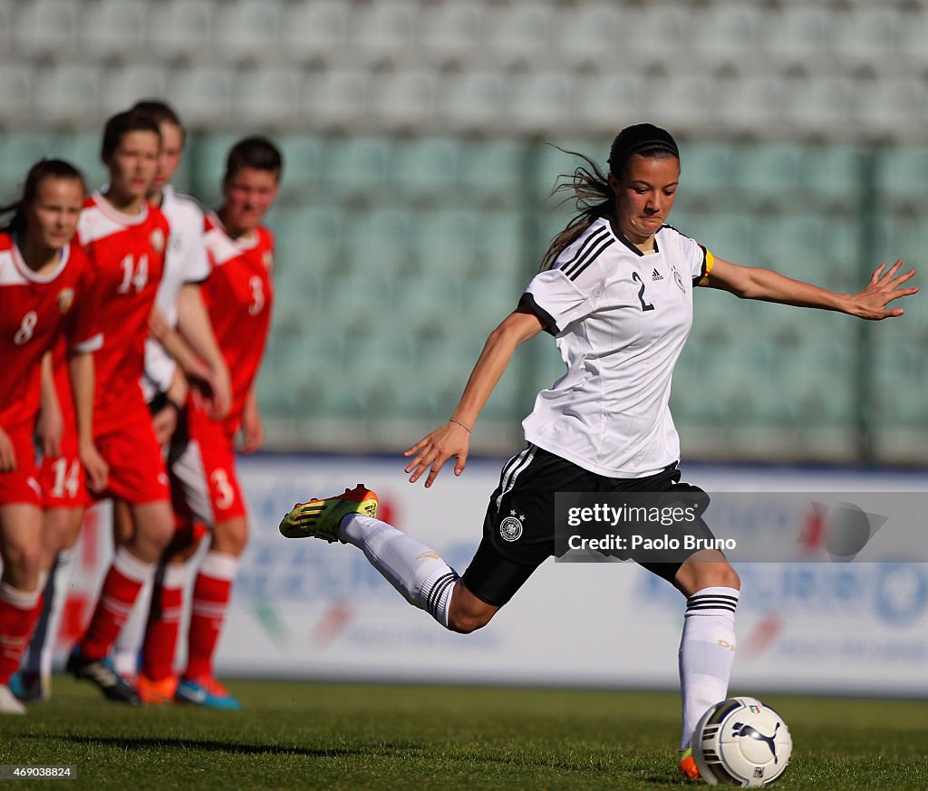 U17 Girl's Germany v U17 Girl's Belarus - UEFA Under17 Women's Elite Round