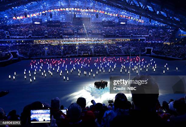 Opening Ceremony" -- Pictured: Opening ceremony of the 2014 Sochi Winter Olympics Games in Sochi, Russia on February 7, 2014 --