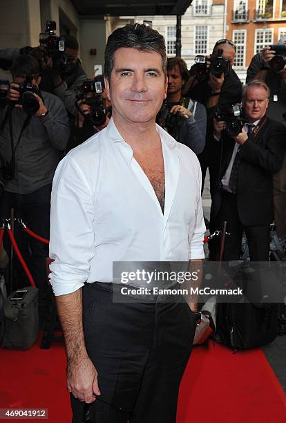 Simon Cowell attends the London Auditions for Britain's Got Talent at The Mayfair Hotel on April 9, 2015 in London, England.