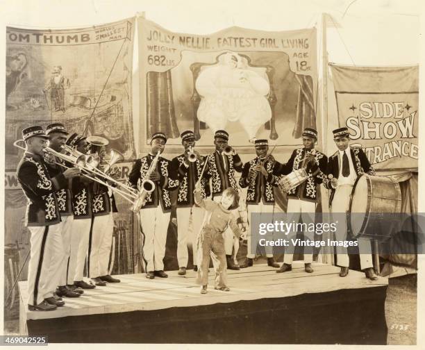 Child star Jackie Coogan in a scene from the film 'Circus Days', USA, 1923.