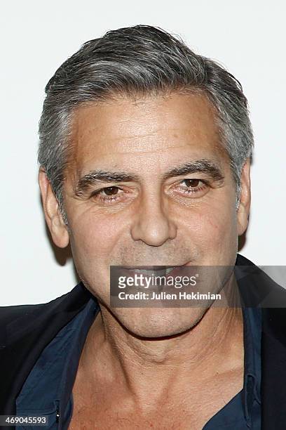 George Clooney attends 'Monuments Men' Paris premiere at Cinema UGC Normandie on February 12, 2014 in Paris, France.