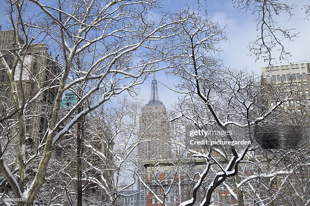 New York in winter