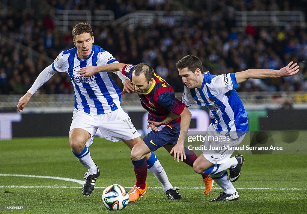 Real Sociedad v Barcelona - Copa del Rey: Semi Final Second Leg