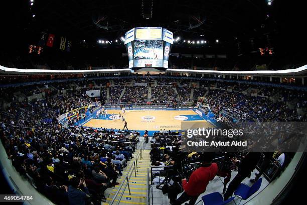 General view of Ulker Sports Arena during the Turkish Airlines Euroleague Basketball Top 16 Date 14 game between Fenerbahce Ulker Istanbul v Anadolu...