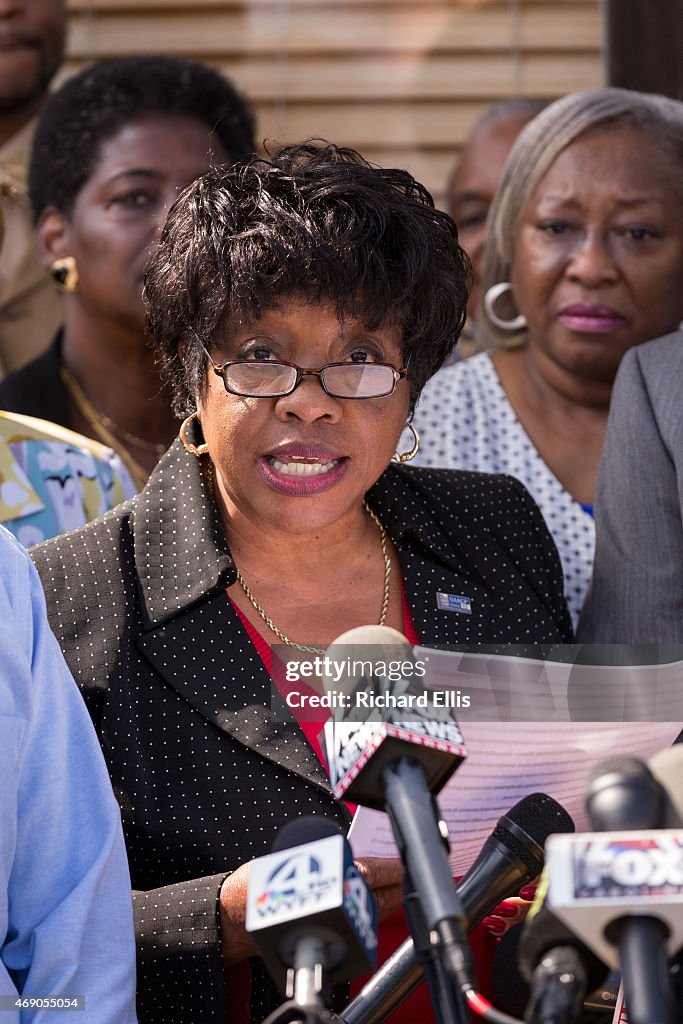 NAACP Holds News Conference Surrounding Police Shooting Of Walter Scott