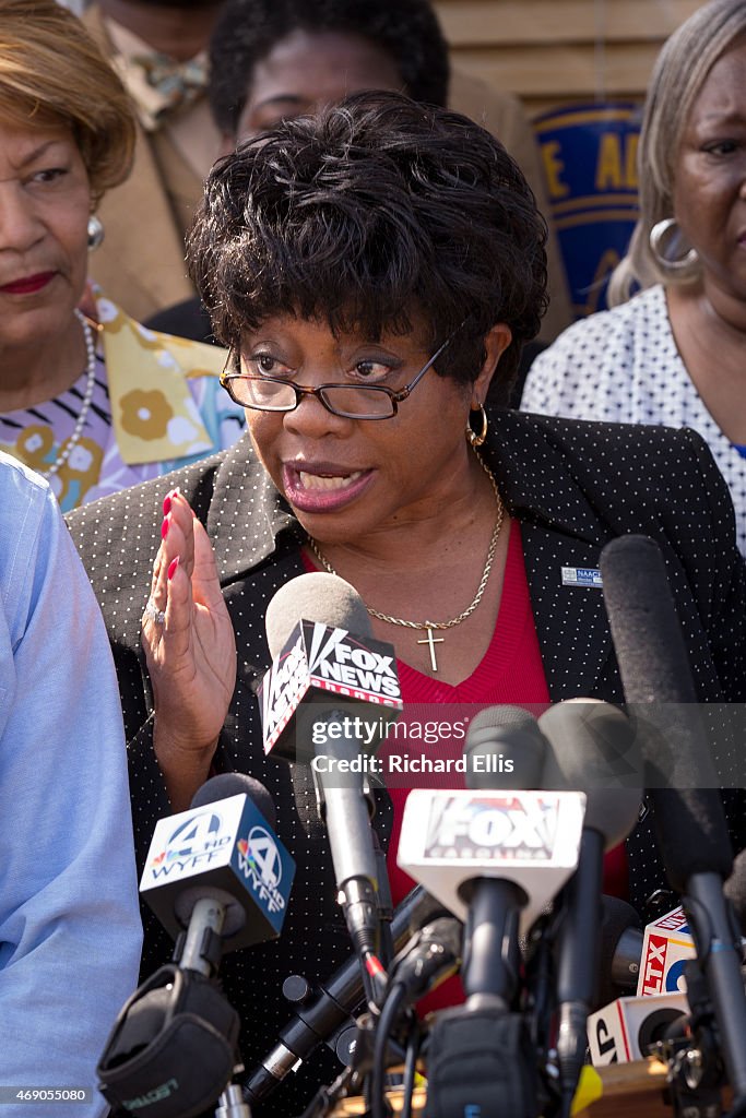 NAACP Holds News Conference Surrounding Police Shooting Of Walter Scott