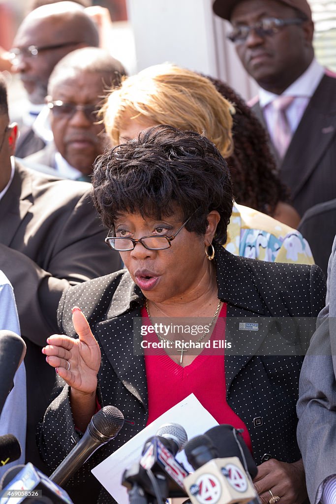 NAACP Holds News Conference Surrounding Police Shooting Of Walter Scott