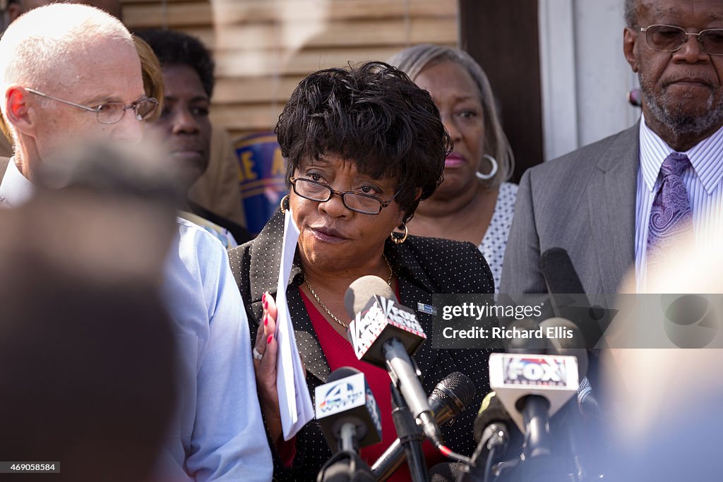 NAACP Holds News Conference Surrounding Police Shooting Of Walter Scott
