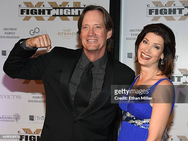 Actor Kevin Sorbo , and his wife, actress Sam Sorbo, attend Muhammad Ali's Celebrity Fight Night XXI at the JW Marriott Phoenix Desert Ridge Resort &...