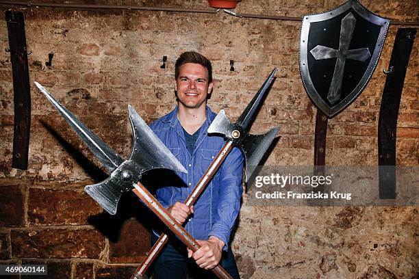 Marc Behrenbeck attends the German premiere of Game of Thrones S5 at Apfelwein Klaus which starts on April 12th on Sky in Germany and Austria on...