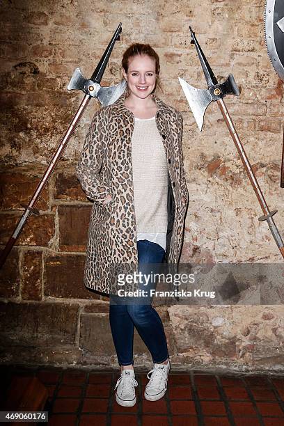 Anina Haghani attends the German premiere of Game of Thrones S5 at Apfelwein Klaus which starts on April 12th on Sky in Germany and Austria on April...